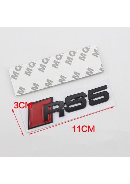 Rs6 Stili Için Kırmızı Siyah Audi Rs3 Rs4 Rs5 Rs6 Rs7 Rs8 A4L A6L A3 A5 Aar Bagaj Sticker Araba Sticker Etiketi (Yurt Dışından)
