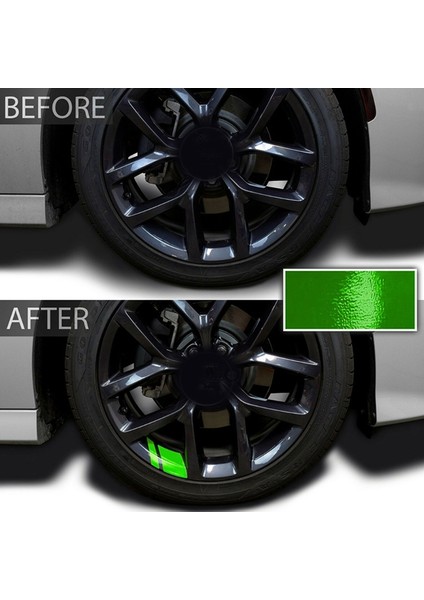 Sarı Reflektif Jant Etiket Jant Çıkartması Sticker Jant Boyutu Evrensel Araç Motosiklet Reflektif Pinstripe Bant Dekorasyon Filmi (Yurt Dışından)