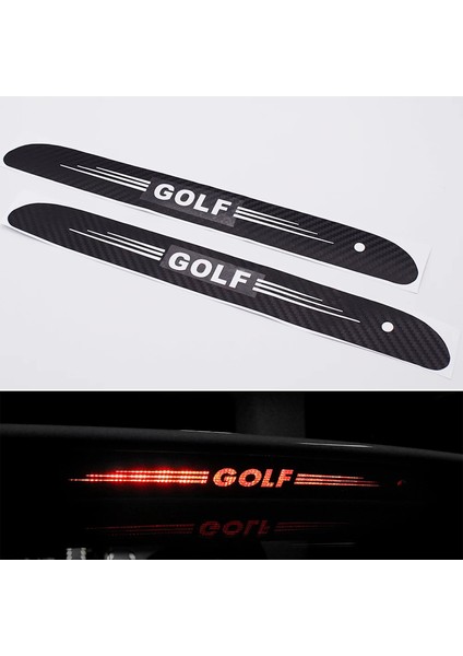 Yarış Için Vw Volkswagen Golf T5 T7 Mk6 Mk7 Polo Aksesuarı Için Karbon Fiber Chmsl Yüksek Yükseltilmiş Fren Işık Sticker Dekoratif Kapağı (Yurt Dışından)