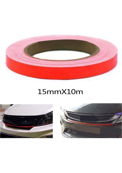 15MMX10M Kırmızı Aksesuarlar Araba Sticker 4 Adet Araba Kaplama Döşeme Araba Süsleme Dış Aksesuarlar Araba Modifiye (Yurt Dışından)