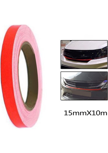 15MMX10M Kırmızı Aksesuarlar Araba Sticker 4 Adet Araba Kaplama Döşeme Araba Süsleme Dış Aksesuarlar Araba Modifiye (Yurt Dışından)