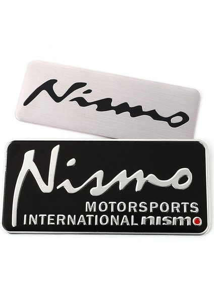 Gümüş Nismo Nissan Nismo Logo Almera Tiida Sunny Qashqaı March Lıvına Teana Skyline Juke X-Traı Not Için Araba Sticker Araç Rozeti Etiketi (Yurt Dışından) fiyatları