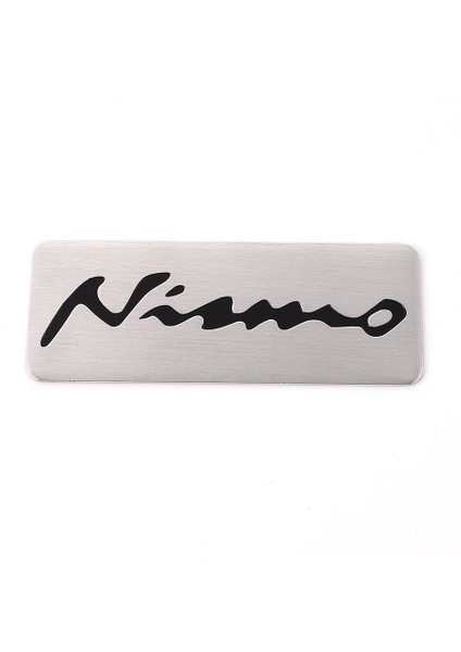 Gümüş Nismo Nissan Nismo Logo Almera Tiida Sunny Qashqaı March Lıvına Teana Skyline Juke X-Traı Not Için Araba Sticker Araç Rozeti Etiketi (Yurt Dışından) modelleri