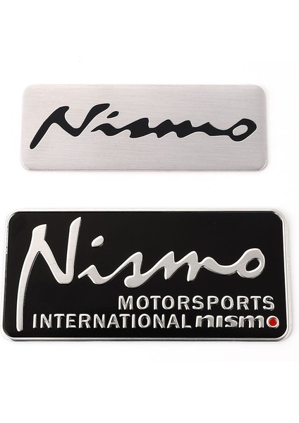 Gümüş Nismo Nissan Nismo Logo Almera Tiida Sunny Qashqaı March Lıvına Teana Skyline Juke X-Traı Not Için Araba Sticker Araç Rozeti Etiketi (Yurt Dışından) indirimleri