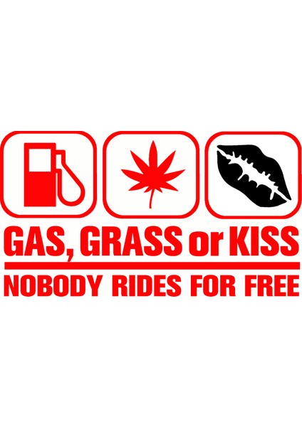 Yansıtıcı Kırmızı Araba Sticker 3D 15*8.4cm Gaz, Çim Veya Öp Kimse Bedava Binemez Araba Komik Vinil Stickerlar Çıkartmalar Jdm Araba Stilendirme (Yurt Dışından)