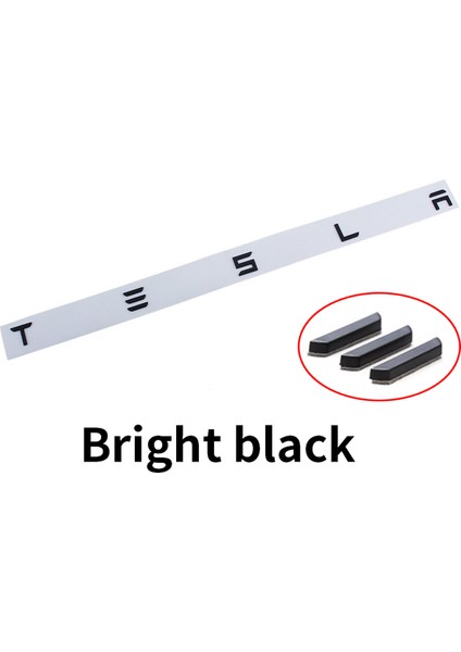 Parlak Siyah Tesla Model 3 Model Y S x Araba Arka Bagaj Harf Sticker Renk Logo Abs Aksesuarlar Özel Dekorasyon Renk Trim (Yurt Dışından)