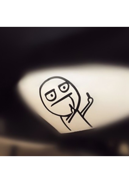 Beyaz Araba Oto Sticker Komik Karikatür Orta Parmak Yakıt Tankı Iğnesi Tam Dolu Hellaflush Yansıtıcı Vinil Etiket Tenezzül Su Geçirmez (Yurt Dışından) indirimleri