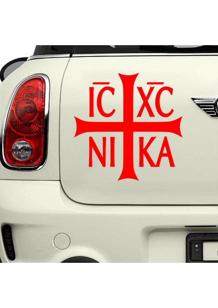 6x6 cm Çeşitli Boyutlarda Renkli Ortodoks Hristiyanlık Ic Xc Ni Ka Araba Sticker Vinil Çıkartma Suya Dayanıklı Çıkartmalar Kamyon Tampon Üzerinde (Yurt Dışından)