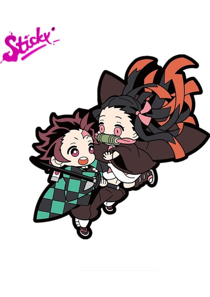 20 Santimetre Yapışkan Demon Slayer Sevimli Komik Anime Araba Sticker Çıkartma Su Geçirmez Motosiklet Off-Road Laptop Pencere Duvar Bagaj Gitar Vinil (Yurt Dışından) indirimleri