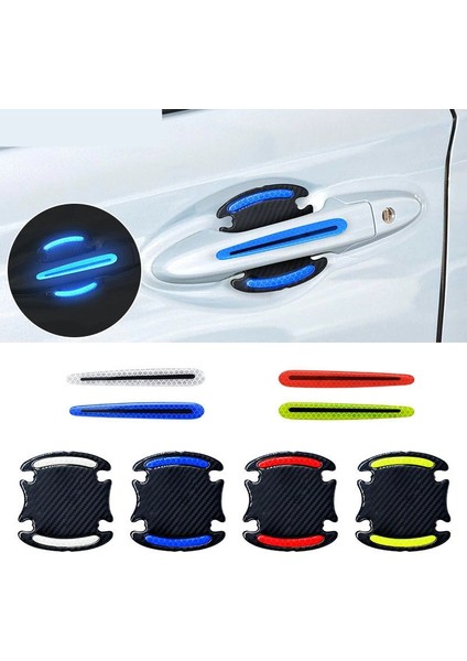 4pc Bilek Sarı Araç Kapı Kolu Yansıtıcı Sticker Koruma Stickerı Kapı Kolu Boya Yüzeyi Çizilmez Yansıtıcı Sticker Araç Aksesuarları (Yurt Dışından) fiyatları