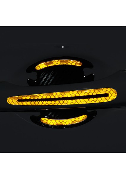 4pc Bilek Sarı Araç Kapı Kolu Yansıtıcı Sticker Koruma Stickerı Kapı Kolu Boya Yüzeyi Çizilmez Yansıtıcı Sticker Araç Aksesuarları (Yurt Dışından) fırsatları