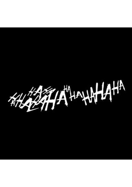 Xl 30CM Genişliğinde Araba Çıkartmaları Dekor Motosiklet Sticker Komik Joker Hahaha Dekoratif Aksesuarlar Yaratıcı Güneş Koruma Su Geçirmez Pvc (Yurt Dışından)