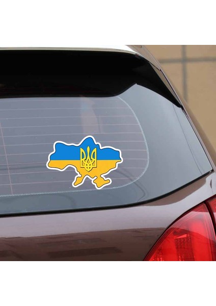 Ukrayna Bayrağı Trident Araba Sticker Harita Çıkartması Ukrayna Araba Aksesuarları (Yurt Dışından) fiyatları