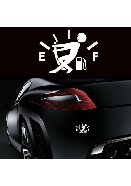 Beyaz 1 Adet Komik Araba Sticker Yakıt Tankı Gösterge Yansıtıcı Araba Sticker Çıkartma Otomobil Motosiklet Aksesuarı Çıkartma (Yurt Dışından) indirimleri