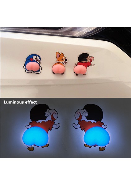 2 Adet Araba Kapısı Komik Sevimli Anti-Çarpışma Kauçuk Şerit Karikatür Kapı Yan Ayna Araba Sticker Hafif Araba Kapı Anti-Çizik (Yurt Dışından)