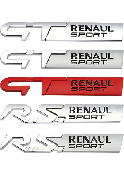 Koyu Gri Renault Clio Scenic Laguna Logan Megane Koleos Sandero Safrane Velsatis Arkana Espace Için Araba Sticker Gt Sport Logo Amblemi Etiketi (Yurt Dışından) modelleri