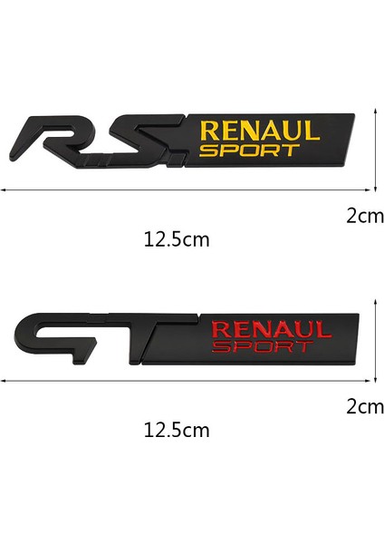 Koyu Gri Renault Clio Scenic Laguna Logan Megane Koleos Sandero Safrane Velsatis Arkana Espace Için Araba Sticker Gt Sport Logo Amblemi Etiketi (Yurt Dışından) indirimleri