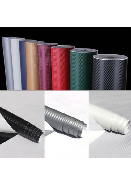 127X20CM 127 cm x cm 3D Karbon Fiber Vinil Araba Kaplama Rulo Film Araba Sticker Motosiklet Etiketleri Araba Stil Iç Aksesuarları (Yurt Dışından) indirimleri