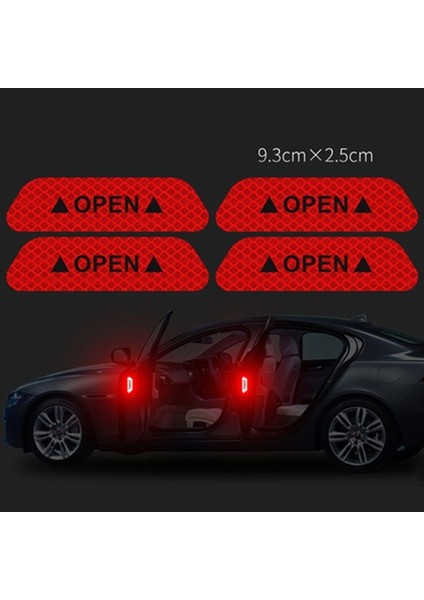 Beyaz Araba Kapısı Açık Yansıtıcı Etiket Güvenlik Uyarı Evrensel Işaret Araç Dışı Aydınlatmalı Uzun Mesafe Uyarı Sticker (Yurt Dışından) indirimleri
