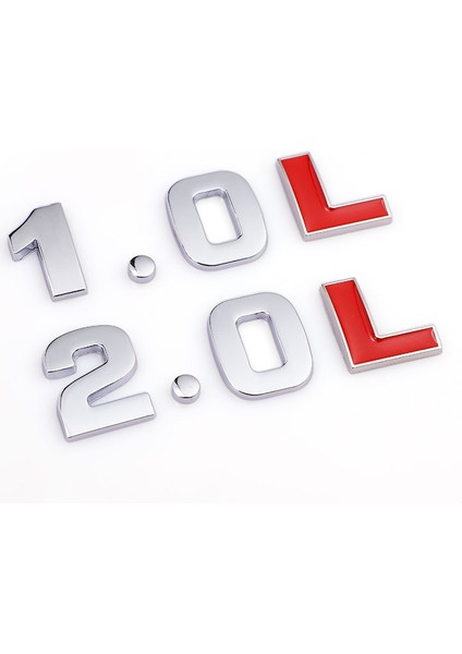 2.4l Metal 3D L Oto Araba Rozeti Sticker Arka Bagaj ve Çıkartma Audi A3 A4 A5 A6 A7 Bmw Honda Için (Yurt Dışından)
