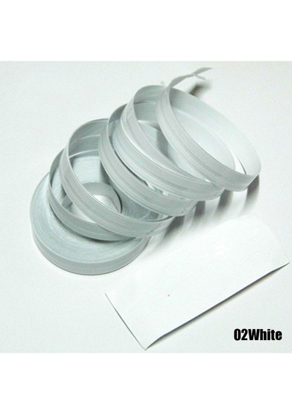 Beyaz 1 Rulo Düz Renk Araç Gövde Dekalı Vinil Sticker Şerit Çift Çizgi Bant Araba Dekor Otomatik Aksesuarları (Yurt Dışından)