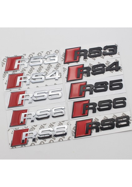 Rs4 Stili Için Kırmızı Siyah Audi Rs3 Rs4 Rs5 Rs6 Rs7 Rs8 A4L A6L A3 A5 Aar Bagaj Sticker Araba Sticker Etiketi (Yurt Dışından) fiyatları