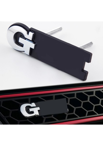 Gövde Kırmızı Volkswagen Vw Gtı Logo Golf K3 Mk4 Mk5 Mk6 Mk7 Bagaj Izgara Amblemi Etiket Sticker 3D Krom Metal Araba Özelliği (Yurt Dışından)
