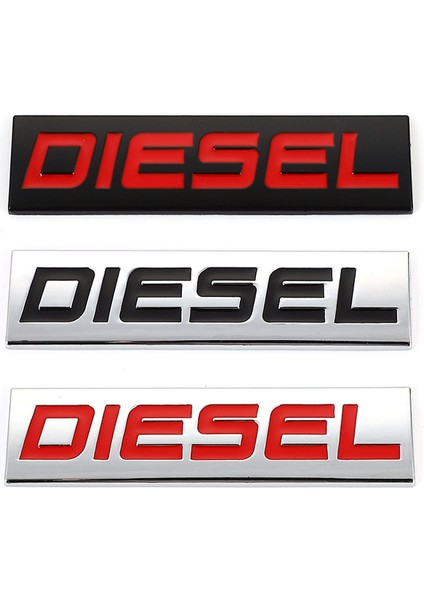 Sarı Araç Sticker Dizel Logo Rozeti Amblemi 3D Metal Araç Etiketleri Seat Bmw Audi Jeep Honda Ford Opel Passat Peugeot Kıa Araç Tasarımı (Yurt Dışından) fiyatları