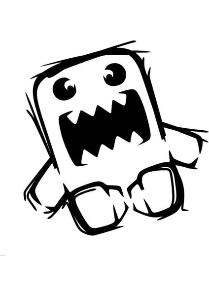 Portakal 13CMX12CM Domo Kun Japonca Drift Komik Araba Sticker Vinil Çıkartmalar Siyahgümüş Pencere Tampon Dizüstü Için (Yurt Dışından) fırsatları