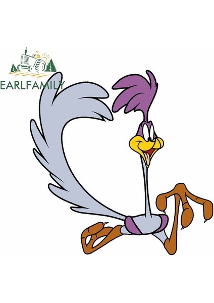 Stil F Road Runner Kamyonet Araba Sticker Dıy Kapatma Çizik Gövde Için Yaratıcı Su Geçirmez Pencere Çıkartması 13CM x 9.1cm (Yurt Dışından)