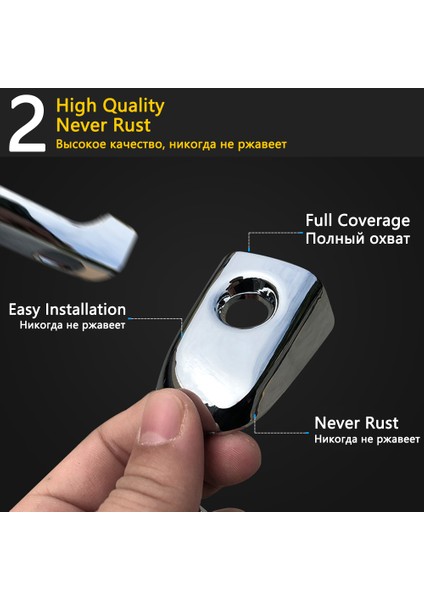 4 Kapı Düğmesiz Toyota Vios Yaris XP40 XP90 XP150 Belta 2002 ~ 2017 Için Lüks Krom Kapı Kolu Kapağı Koruma Kapağı Araç Aksesuarı Sticker (Yurt Dışından)