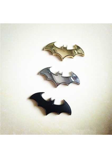 Gümüş Rengi Araba 3D Metal Yarasa Araba Stickerları Metal Kişilikli Yarasa Araba Standart Modifiye Araba Stickerları Kuyruk Standart Kapağı Standart Yan Işaretleri (Yurt Dışından) indirimleri