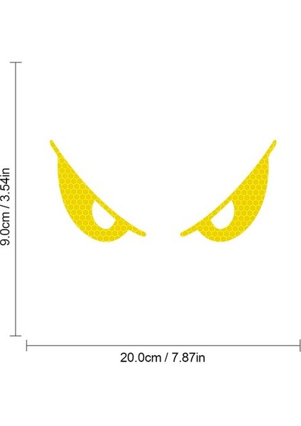 Beyaz Stil Stil 6 1 Çift Göz Taç Kanat Araba Yansıtıcı Sticker Şerit Araba Gövde Tamponu Bagaj Motosiklet Kask Gece Güvenlik Uyarı Sticker Dekor (Yurt Dışından)