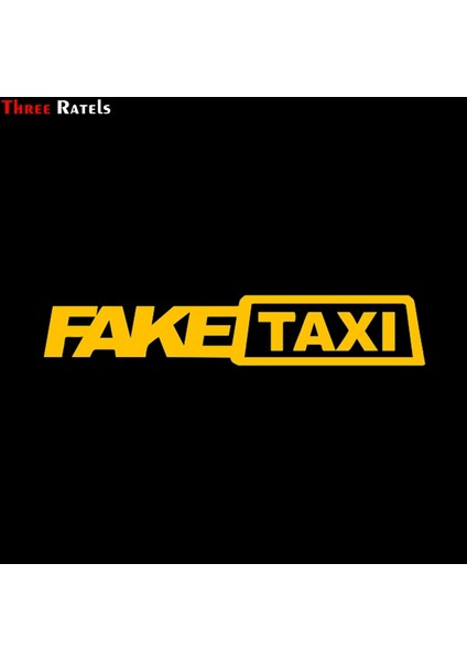 1168S Sarı 2 Adet Üç Ratels Tz 10.8*59 cm Araba Sticker Sahte Taksi Çıkartmaları Otomatik Çıkarılabilir (Yurt Dışından)