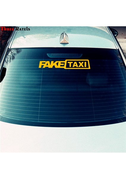 1168S Sarı 2 Adet Üç Ratels Tz 10.8*59 cm Araba Sticker Sahte Taksi Çıkartmaları Otomatik Çıkarılabilir (Yurt Dışından)