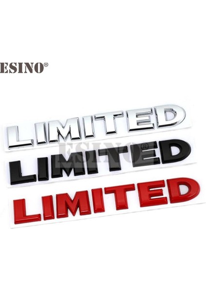 Kırmızı 2 Yeni Araba Tasarımı 3D Metal Krom Çinko Alaşımı Rozet Sınırlı Sürüm Bagaj Gövde Sticker Etiket Çamurluk Rozeti Otomobil Aksesuarı (Yurt Dışından) fırsatları