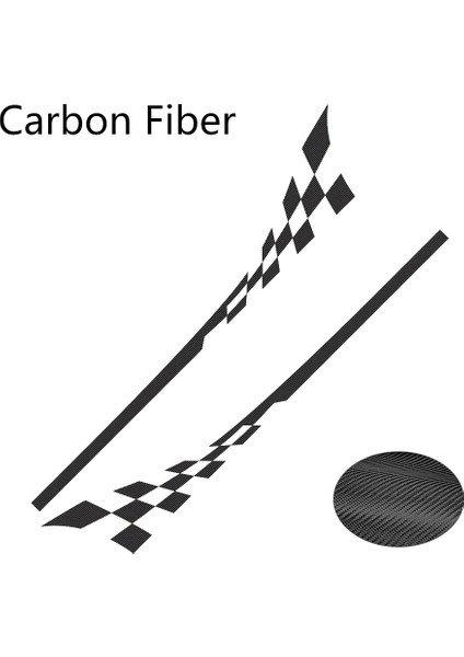 Karbon Fiber Mını Cooper S One Jcw Countryman Clubman F54 F55 F56 F60 R55 R56 R60 R61 Araba Aksesuarları Yan Etek Gövde Araba Çıkartmaları Sticker (Yurt Dışından)