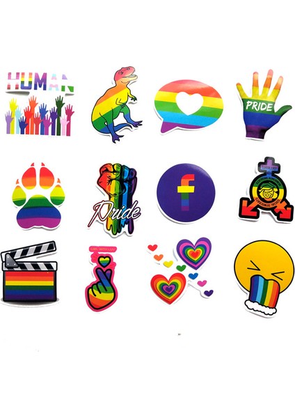 Eşcinsel Gurur Gökkuşağı El Yansıtıcı Araba Sticker Çıkartması Pvc Irregular Komik Çıkartma Araba Stil (Yurt Dışından) fırsatları