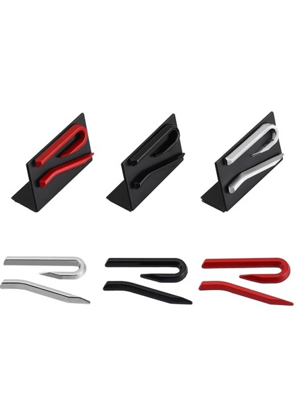 Siyah Izgara Golf 8 Mk8 Mkrocco Passat R36 Için Araba Sticker R Yarış Logo Amblemi Çıkartmalar Ön Kaput Izgarası (Yurt Dışından)
