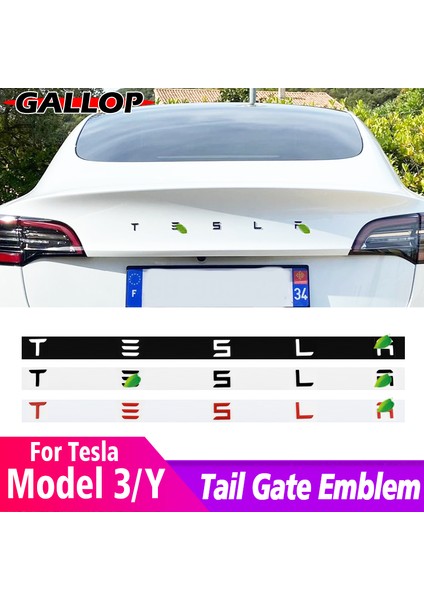 Mat Siyah Tesla Model 3 Model Y S x Araba Arka Bagaj Harf Sticker Renk Logo Abs Aksesuarlar Özel Dekorasyon Renk Trim (Yurt Dışından) fiyatları