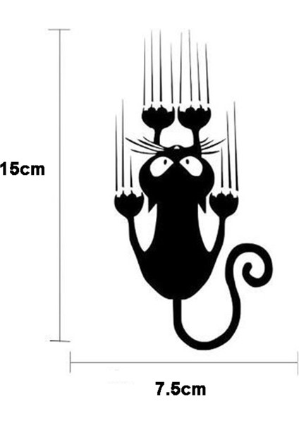 Siyah 1 Adet Karikatür Hayvan Araba Sticker Film Cam Sticker Komik Tırmalayan Tırmanan Kediler Kaplama Çıkarılabilir Yansıtıcı Pencere Sticker'ı (Yurt Dışından) fırsatları