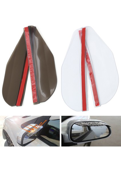 Siyah Arka Görüş Aynası Kaş Sticker Koruyucu Yağmur Geçirmez Güneşlik Araba Arka Görüş Aynası Güneşlik Kalkanı Çıkartmaları (Yurt Dışından) indirimleri