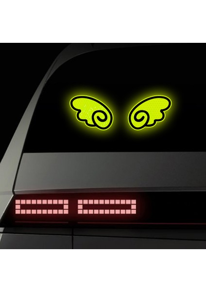 Beyaz Stil Stil 6 1 Çift Göz Taç Kanat Araba Yansıtıcı Sticker Şerit Araba Gövde Tamponu Bagaj Motosiklet Kask Gece Güvenlik Uyarı Sticker Dekor (Yurt Dışından) indirimleri
