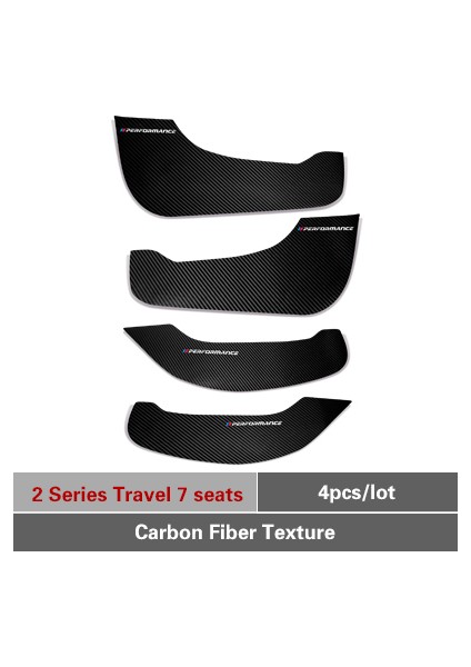 2 Serisi Seyahat 7 Bmw E90 F30 F10 F20 F25 F26 F15 F16 E70 E84 X1 X3 X5 Için Pvc Yan Kenar Film Koruyucu Sticker Karo Tasarımı Kapı Anti-Vuruş Pedası (Yurt Dışından)