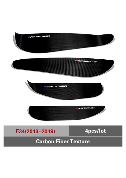 F34(2013-2019) Bmw E90 F30 F10 F20 F25 F26 F15 F16 E70 E84 X1 X3 X5 Için Pvc Yan Kenar Film Koruyucu Sticker Karo Tasarımı Kapı Anti-Vuruş Pedası (Yurt Dışından)
