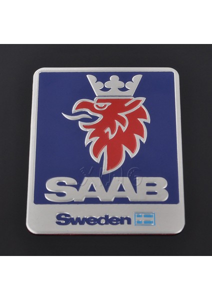 No.1 Boyutu 1 Adet Yüksek Kalite Saab Isveç Araba Logosu Sticker Krom Rozet Oto Rozeti Araba Stil Aksesuarları Için (Yurt Dışından)