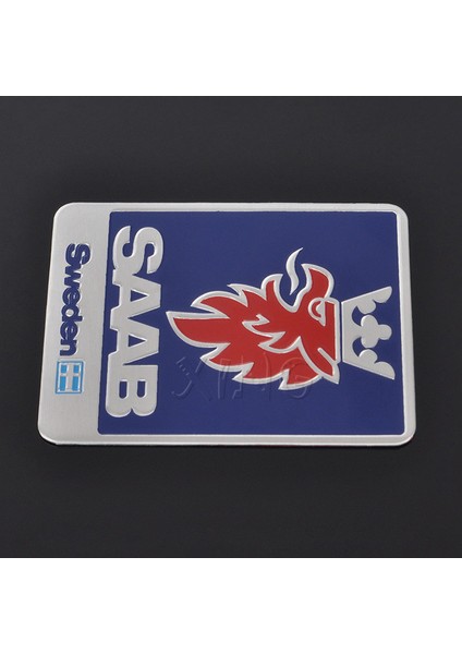 No.1 Boyutu 1 Adet Yüksek Kalite Saab Isveç Araba Logosu Sticker Krom Rozet Oto Rozeti Araba Stil Aksesuarları Için (Yurt Dışından)