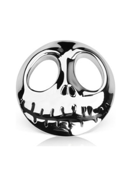 Gümüş Rengi 3D Metal Araba Sticker Motosiklet Rozet Amblemi Sticker Jack Skellington Kafatası Tuning Etiketler Araba-Stil Aksesuarları Dekorasyon (Yurt Dışından)