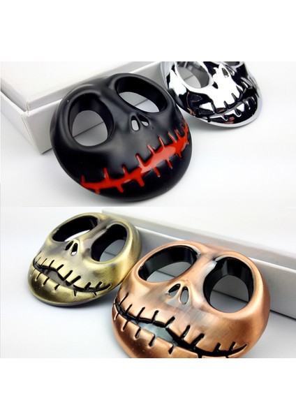 Gümüş Rengi 3D Metal Araba Sticker Motosiklet Rozet Amblemi Sticker Jack Skellington Kafatası Tuning Etiketler Araba-Stil Aksesuarları Dekorasyon (Yurt Dışından) fiyatları