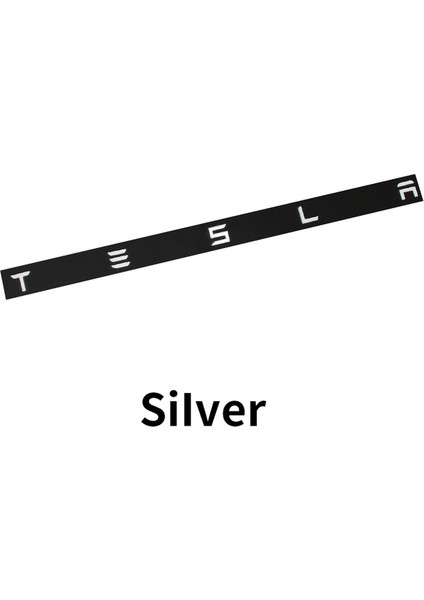 Gümüş Rengi Tesla Model 3 Model Y S x Araba Arka Bagaj Harf Sticker Renk Logo Abs Aksesuarlar Özel Dekorasyon Renk Trim (Yurt Dışından)